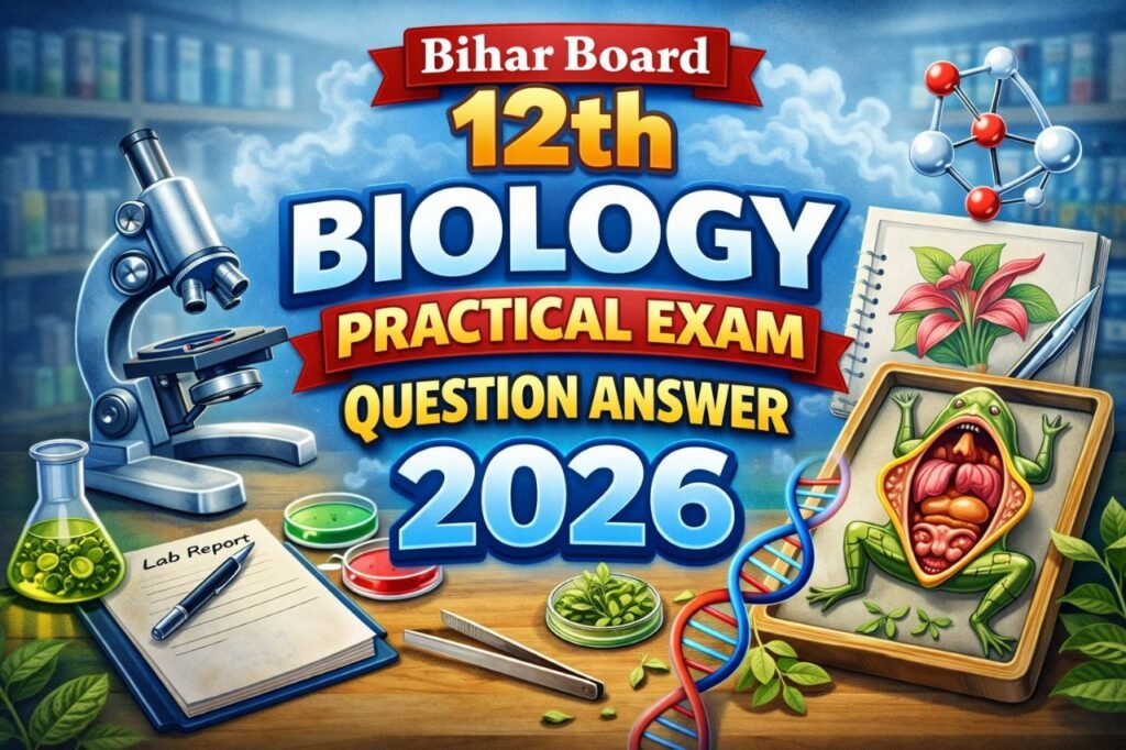 12th biology practical exam question answer 2026 , 12th biology 10 january answer key , bihar board 12th biology practical exam answer key 2026,